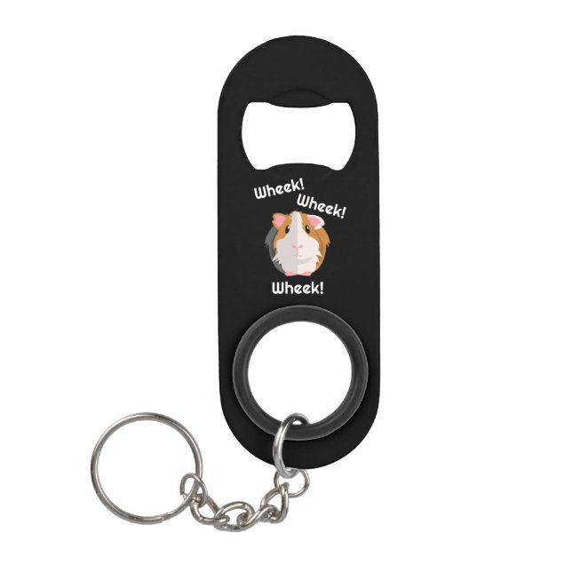 Guinea Pig Liebe Mini Flaschenöffner (Vorderseite)