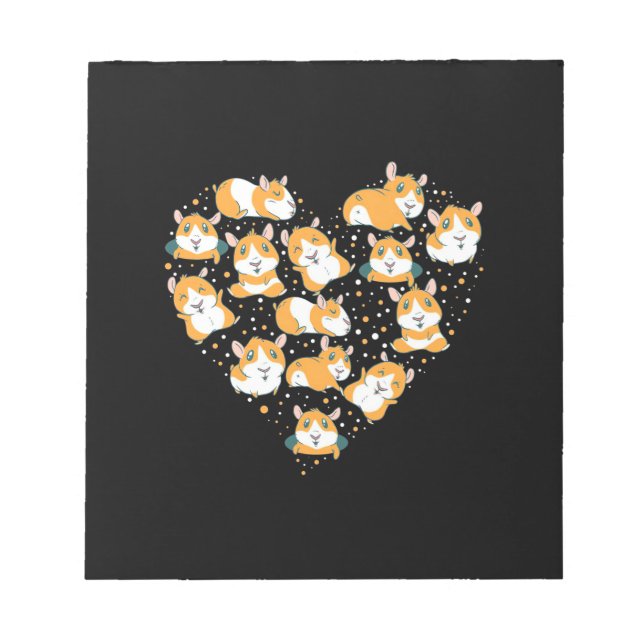 Guinea Pig Liebe Notizblock (Vorderseite)
