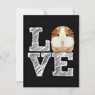 Guinea Pig Liebe Rodent Wheel Mitteilungskarte