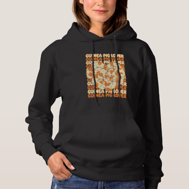 Guinea Pig Lover Graphic Guinea Pig Owner Cavy Ani Hoodie (Vorderseite)