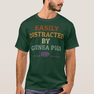 Guinea Pig Lover Retro Funny leicht abgelenkt durc T-Shirt