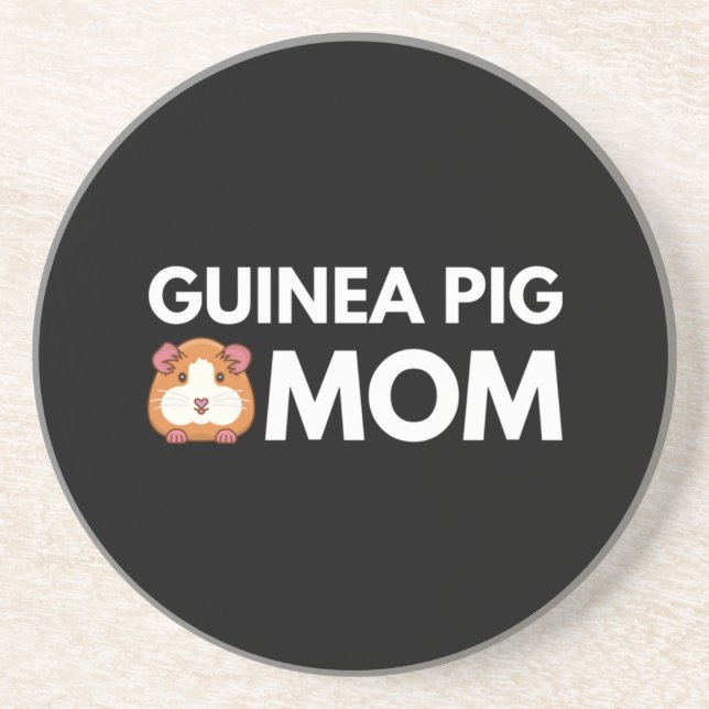 Guinea Pig Mama Getränkeuntersetzer (Vorne)