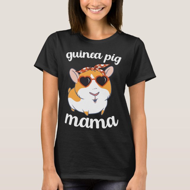 Guinea Pig Mama Women Mothers Day Guinea Pig Mom M T-Shirt (Vorderseite)