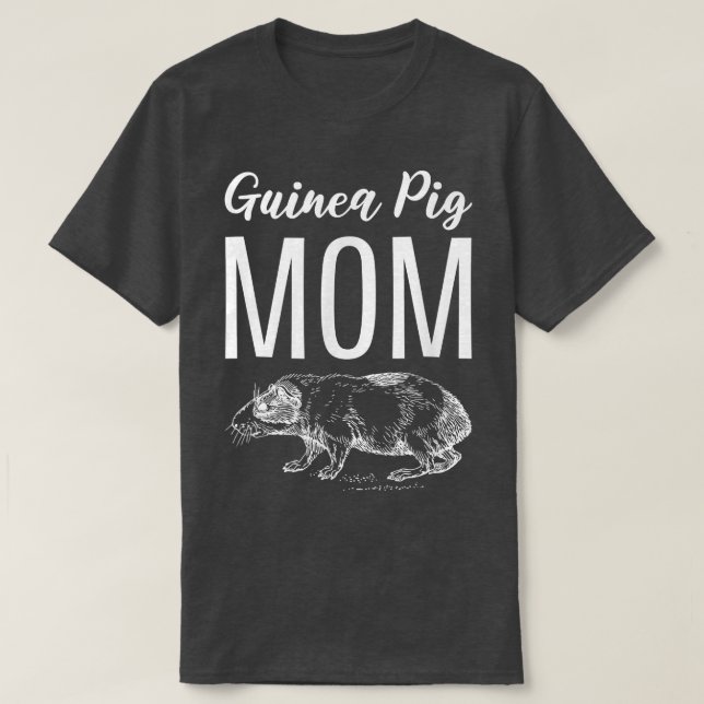 Guinea Pig Mama Zoologe T-Shirt (Design vorne)