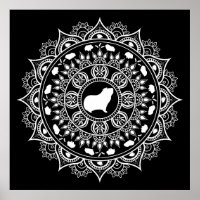 Guinea Pig Mandala Art