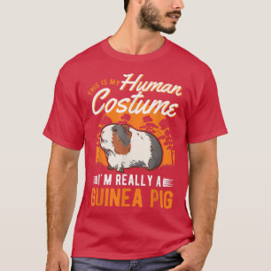 Guinea Pig menschliches Kostüm Halloween T-Shirt