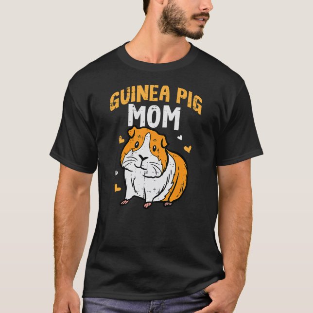 Guinea Pig Mom Cute Cavy Mama Mommy Mothers Day An T-Shirt (Vorderseite)