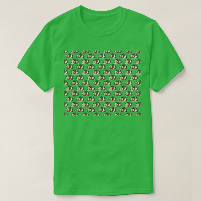 Guinea Pig Muster T-Shirt (Design vorne)