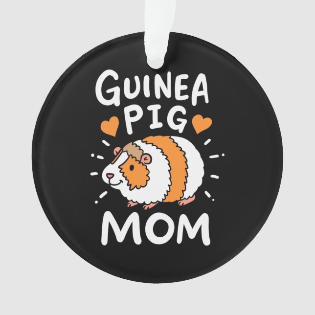 Guinea Pig Mutter Ornament (Vorderseite)