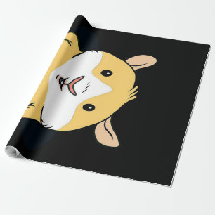 Guinea Pig   Niedliche Guinea Schweine Gelbe Lover Geschenkpapier