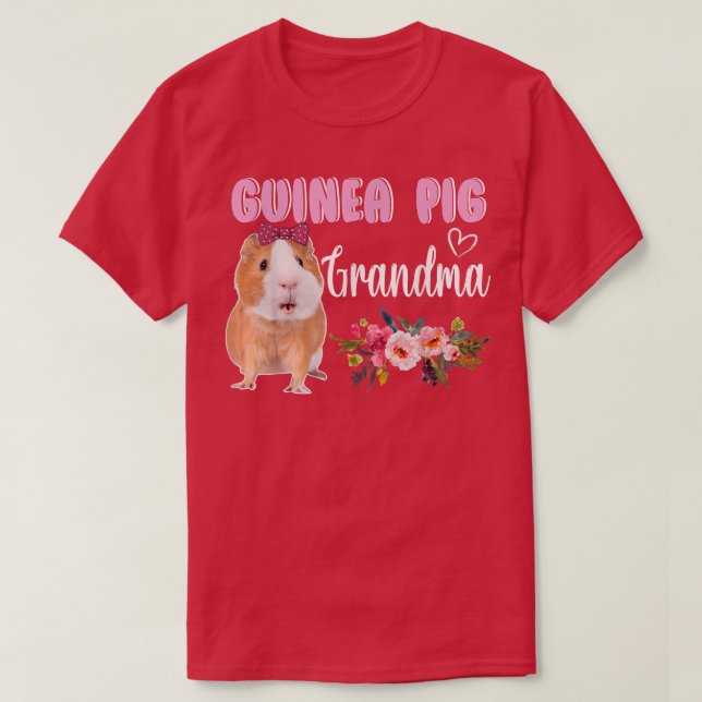 Guinea Pig Oma Pet Owner T-Shirt (Design vorne)