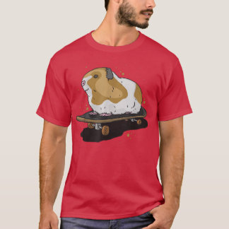 Guinea Pig on Skateboard  T-Shirt