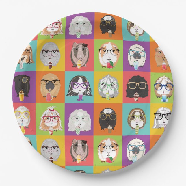 Guinea Pig Party Teller (Vorderseite)