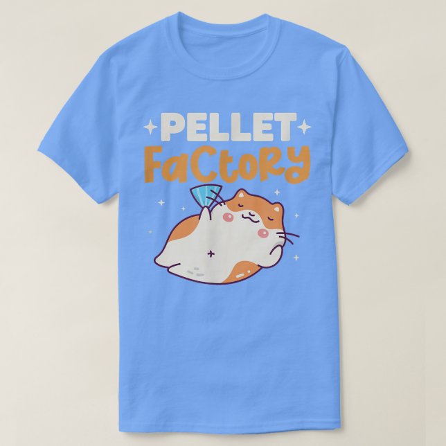 Guinea Pig Pellet Factory Rodent Kawaii T-Shirt (Design vorne)