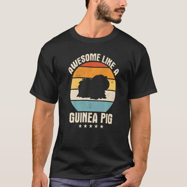 Guinea Pig Pet Peruvian Sheba 2 T-Shirt (Vorderseite)