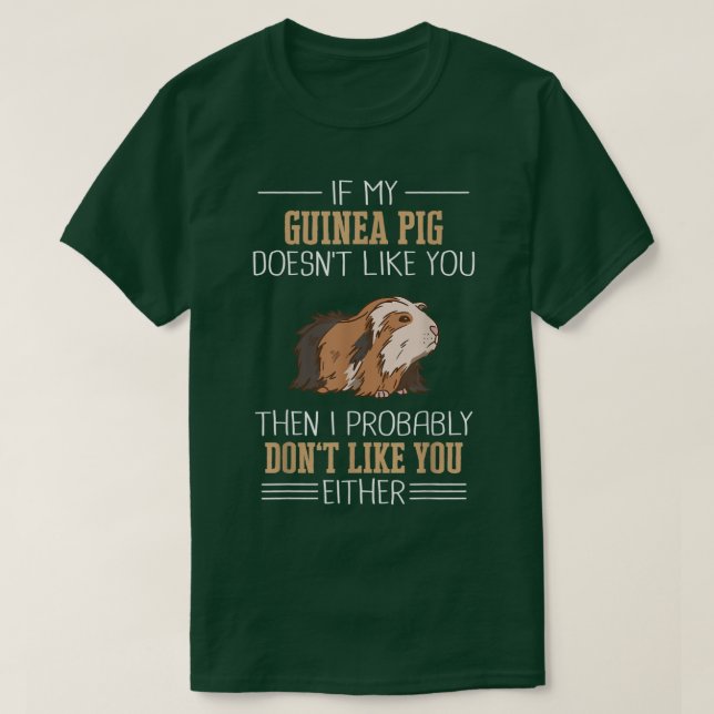 Guinea Pig Pet Peruvian Sheba 499 T-Shirt (Design vorne)