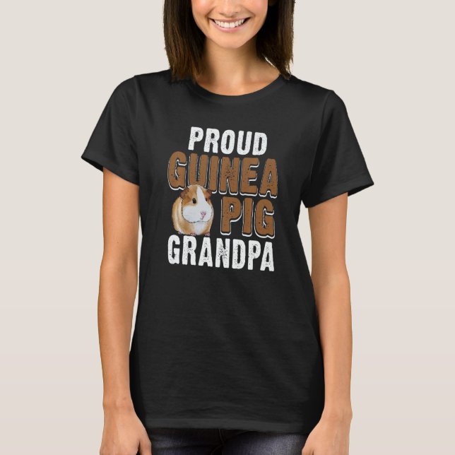 Guinea Pig Proud Guinea Pig Grandpa T-Shirt (Vorderseite)