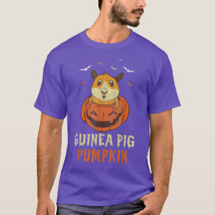 Guinea Pig Pumpkin Halloween Beängstigende Flederm T-Shirt