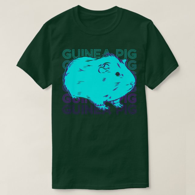 Guinea Pig Retro Premium2398  T-Shirt (Design vorne)