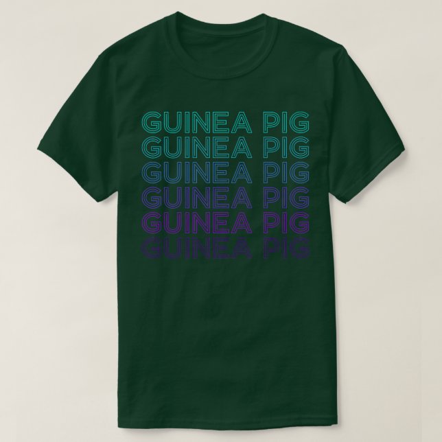 Guinea Pig Retro Premium T - Shirt (Design vorne)