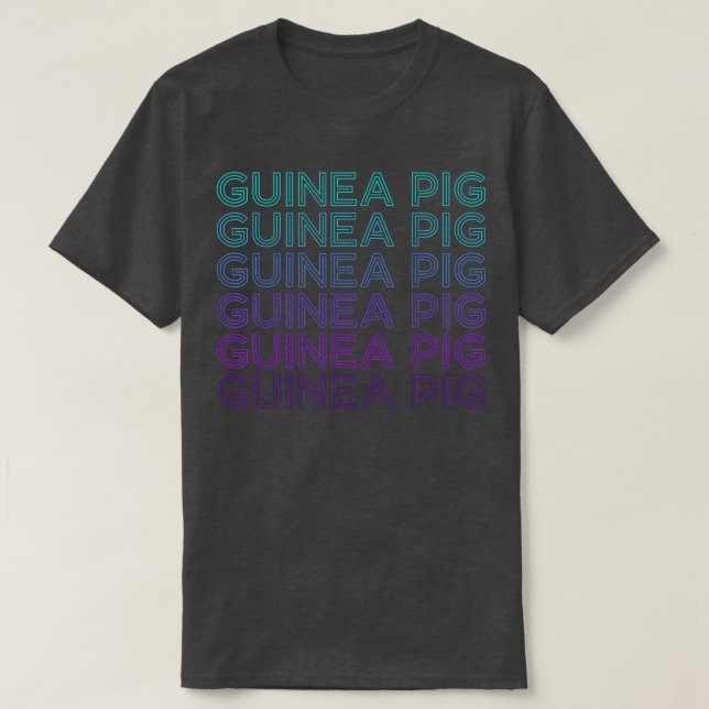 Guinea Pig Retro T-Shirt (Design vorne)