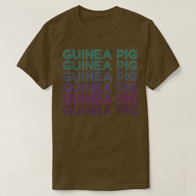 Guinea Pig Retro T-Shirt (Design vorne)
