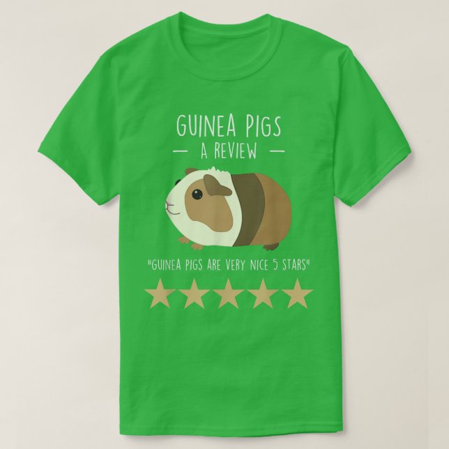 Guinea Pig Review, Funny Cute Pet Animal Lover Mom T-Shirt (Design vorne)