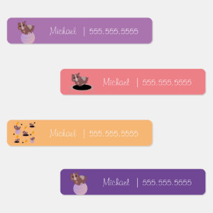 Guinea Pig School Class Mittagsname Kennzeichen Etiketten