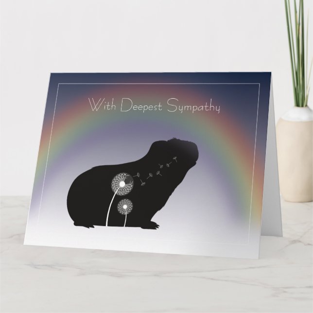 Guinea Pig Sympathy Card Karte (Vorderseite)