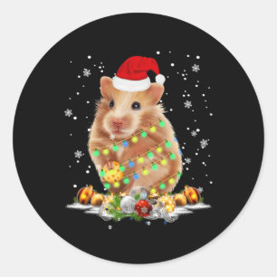 Guinea Pig Tree Weihnachten Weihnachten Weihnachte Runder Aufkleber