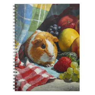 Guinea Pig und Frucht Stillleben Notebook Notizblock