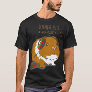 Guinea Pig und Musik Funny Rodent T-Shirt