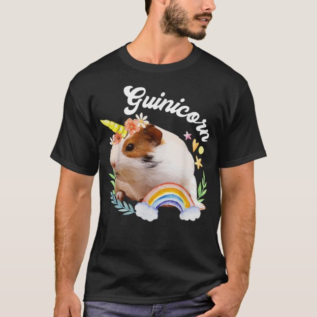 Guinea Pig Unicorn Guinicorn Funny Gift T-Shirt (Vorderseite)