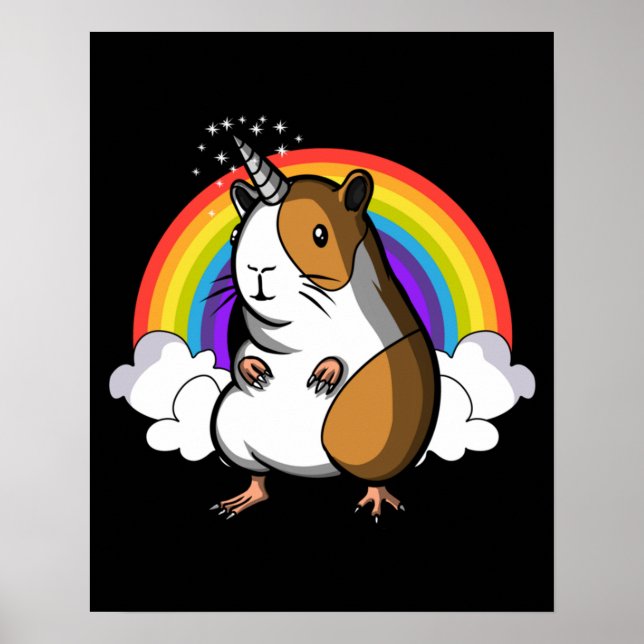Guinea Pig Unicorn Poster (Vorne)