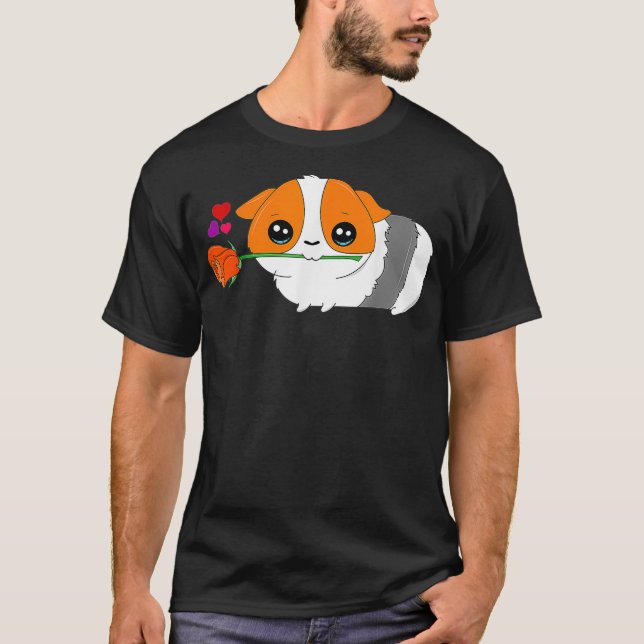 Guinea Pig Valentine Animal Lovers Valentines Day  T-Shirt (Vorderseite)