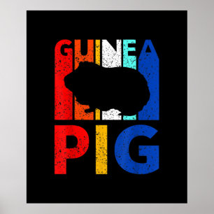 Guinea Pig - Vintag I Liebe meine Guinea Pig Poster