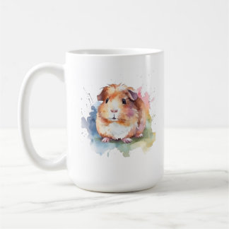 Guinea Pig Watercolor Splash Geschenk Kaffeetasse