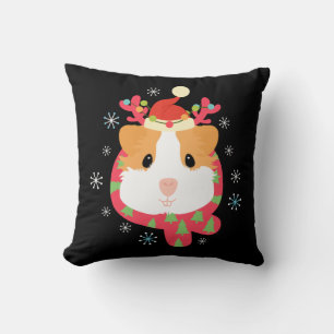Guinea Pig Weihnachtsmann Kissen