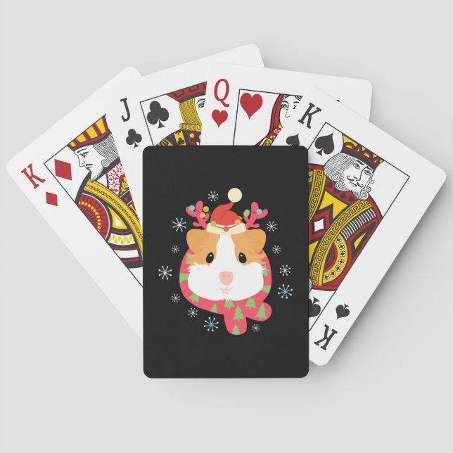 Guinea Pig Weihnachtsmann Spielkarten (Rückseite)