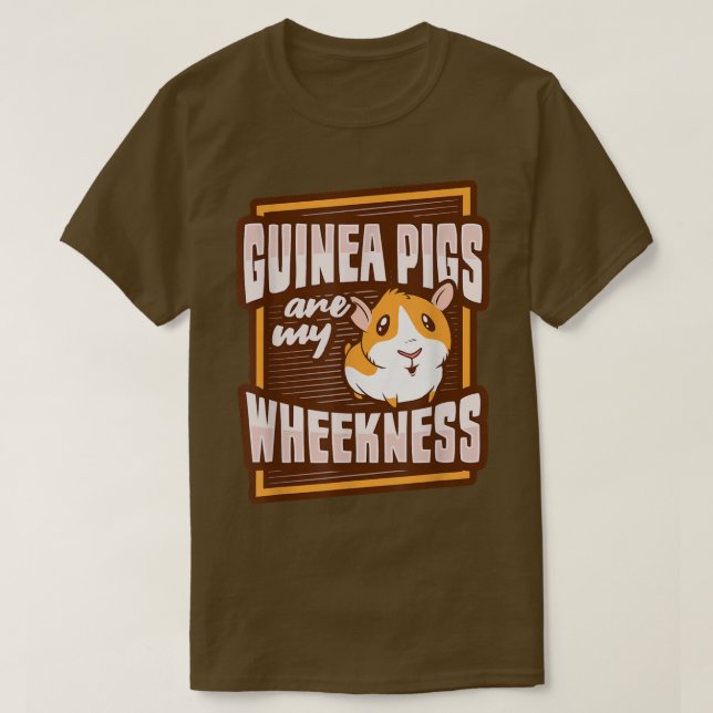 Guinea Pig Wheek Design für eine Guinea Pig Lover  T-Shirt (Design vorne)
