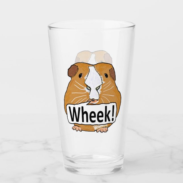 Guinea Pig Wheek Glas (Vorderseite)