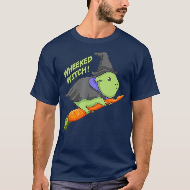 Guinea Pig Wheeked HexenHalloween T-Shirt (Vorderseite)
