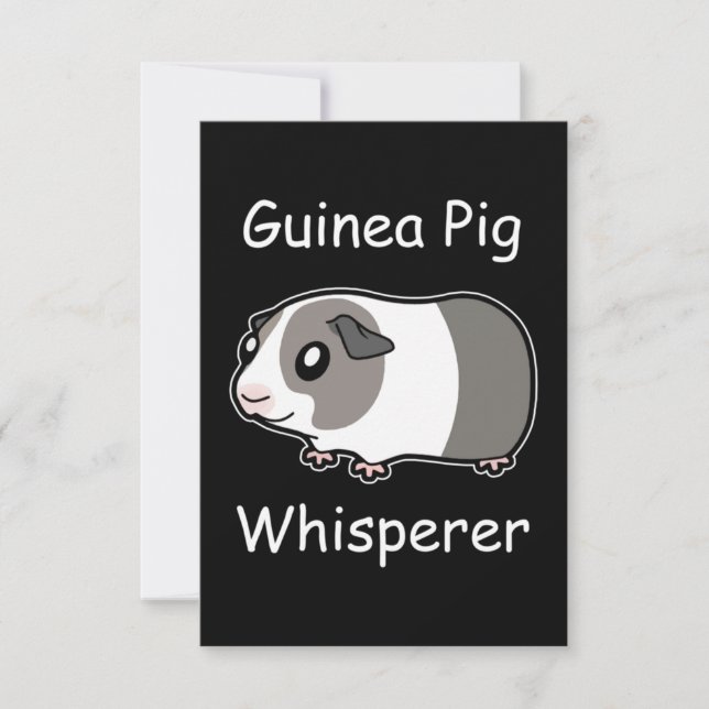 Guinea Pig Whisperer Dankeskarte (Vorderseite)