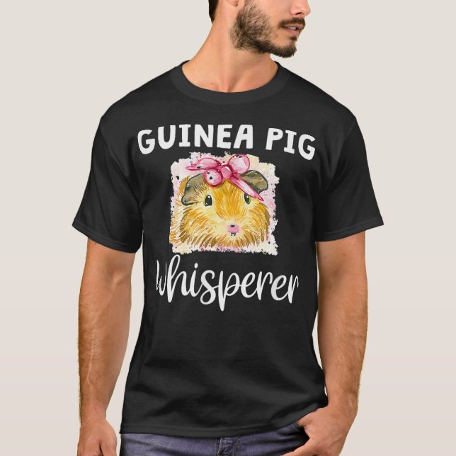 Guinea Pig Whisperer Funny Cavy Animal Pet Eigentü T-Shirt (Vorderseite)