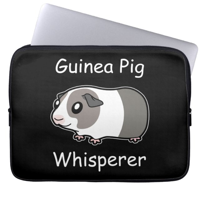 Guinea Pig Whisperer Laptopschutzhülle (Vorderseite)