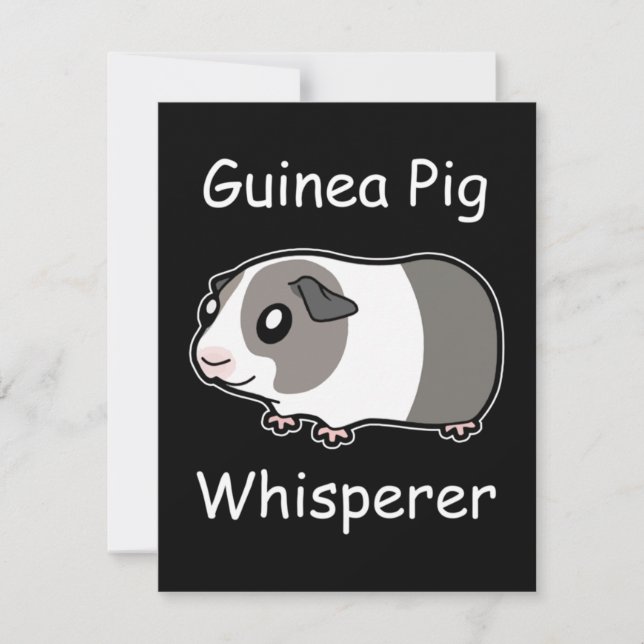 Guinea Pig Whisperer Mitteilungskarte (Vorderseite)