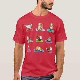 Guinea Pig Yoga Position Workout T-Shirt
