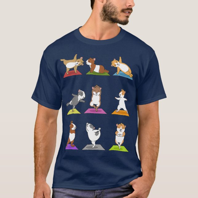 Guinea Pig Yoga T-Shirt (Vorderseite)