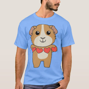 Guinea Pigs For Valentine's Day Cute Animals With T-Shirt