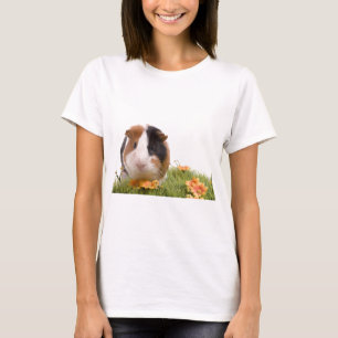 guinea pigs man hat lawn T-Shirt